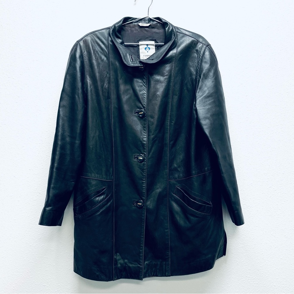 Firenze Vintage Black Leather Jacket